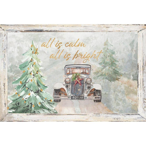 All Is Calm Gold Ornate Wood Framed Art Print with Double Matting by Pinto, Patricia