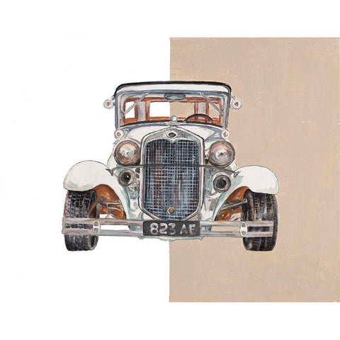 Old Time Road Black Modern Wood Framed Art Print with Double Matting by Pinto, Patricia