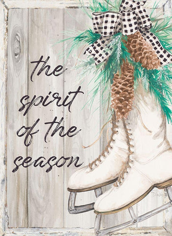The Spirit Of The Season Black Ornate Wood Framed Art Print with Double Matting by Pinto, Patricia