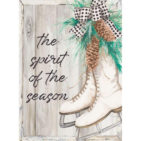 The Spirit Of The Season Black Modern Wood Framed Art Print by Pinto, Patricia