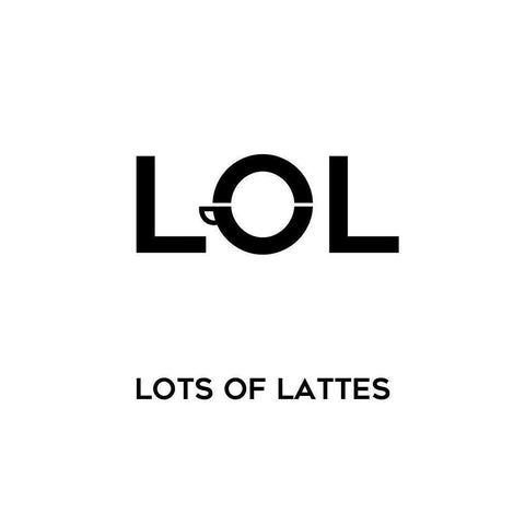 LOL Black Modern Wood Framed Art Print by Quach, Anna