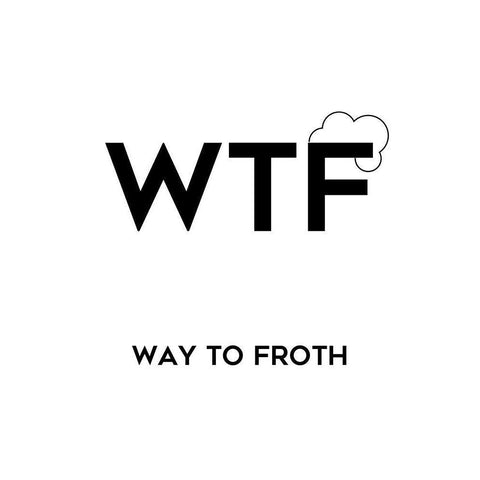 WTF White Modern Wood Framed Art Print by Quach, Anna