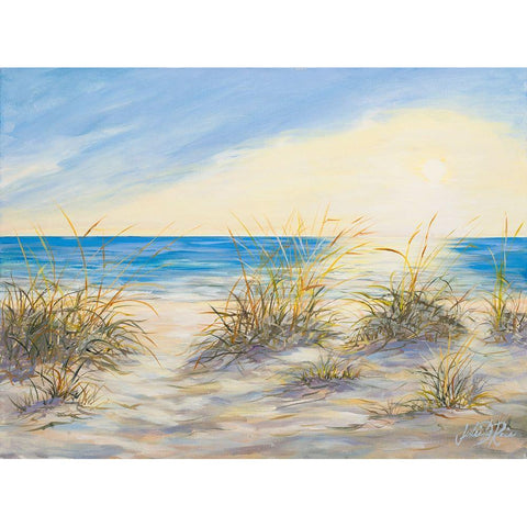 Coastal Sunrise Black Modern Wood Framed Art Print by DeRice, Julie