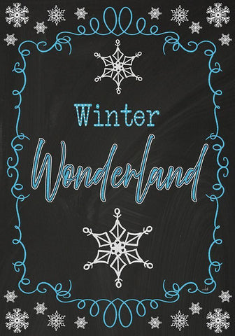 Winter Wonderland Black Ornate Wood Framed Art Print with Double Matting by Metz, Andi