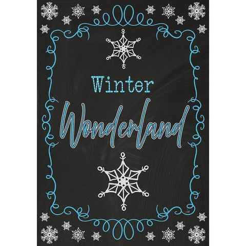 Winter Wonderland Black Modern Wood Framed Art Print with Double Matting by Metz, Andi