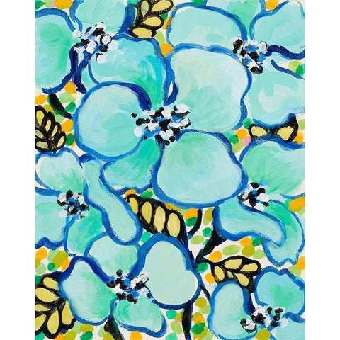 Tropical Days I Gold Ornate Wood Framed Art Print with Double Matting by Loreth, Lanie