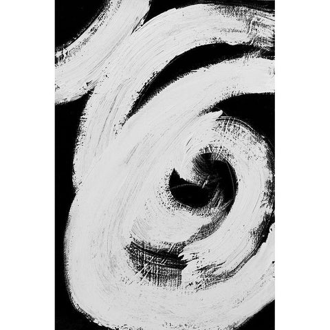 Loosely Intertwined I Black Modern Wood Framed Art Print by Pattinian, Merri
