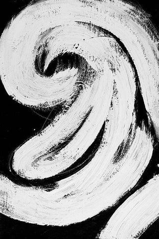 Loosely Intertwined II White Modern Wood Framed Art Print with Double Matting by Pattinian, Merri