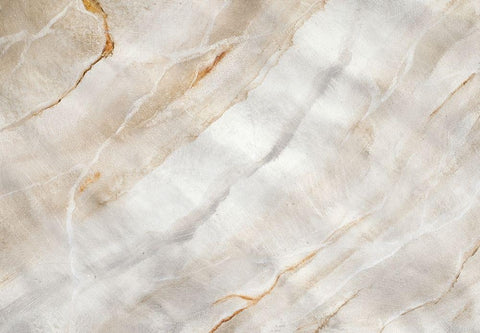 Marble Journey II White Modern Wood Framed Art Print with Double Matting by Hakimipour, Tiffany