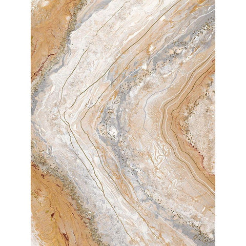 Cool Earth Marble Abstract Black Modern Wood Framed Art Print by Hakimipour, Tiffany