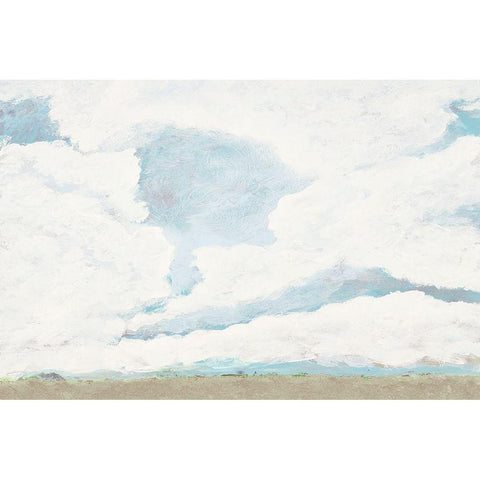 Spring Clouds I Black Modern Wood Framed Art Print by Pattinian, Merri