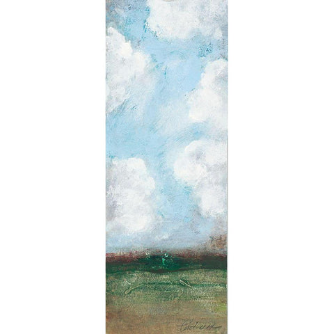 Spring Panel II White Modern Wood Framed Art Print by Pattinian, Merri