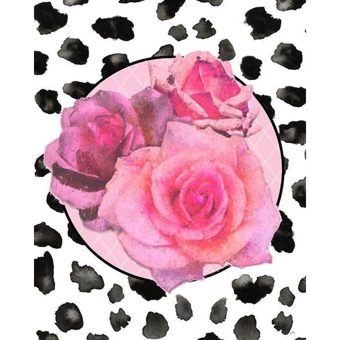 Dalmation Rose II White Modern Wood Framed Art Print by Medley, Elizabeth