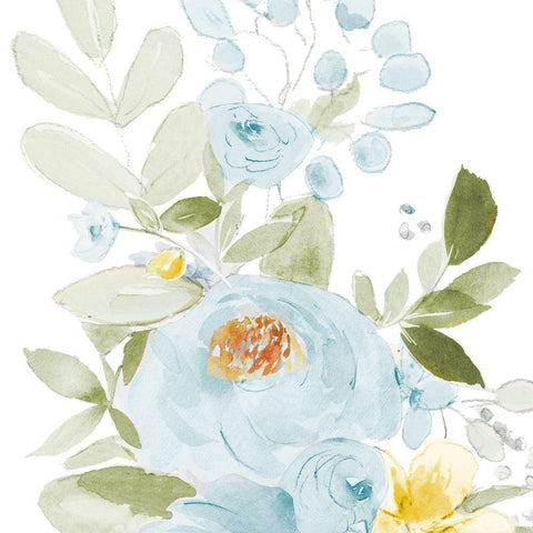 Sweet Blooms II White Modern Wood Framed Art Print by Pinto, Patricia