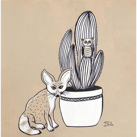 New Mexico Garden II Gold Ornate Wood Framed Art Print with Double Matting by Pinto, Patricia