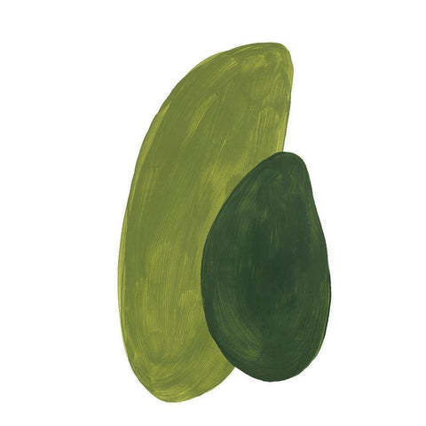 Green Shapes Black Modern Wood Framed Art Print by Pinto, Patricia