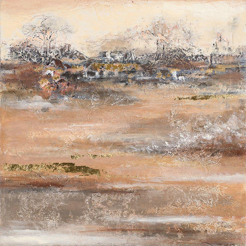 Approaching Home Black Ornate Wood Framed Art Print with Double Matting by Pinto, Patricia