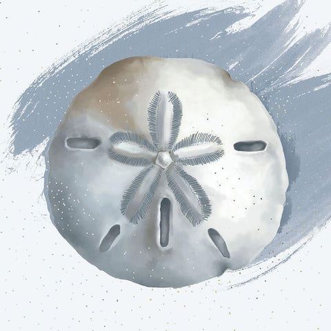 Sand Dollar Gold Ornate Wood Framed Art Print with Double Matting by Sheppard, Lucca