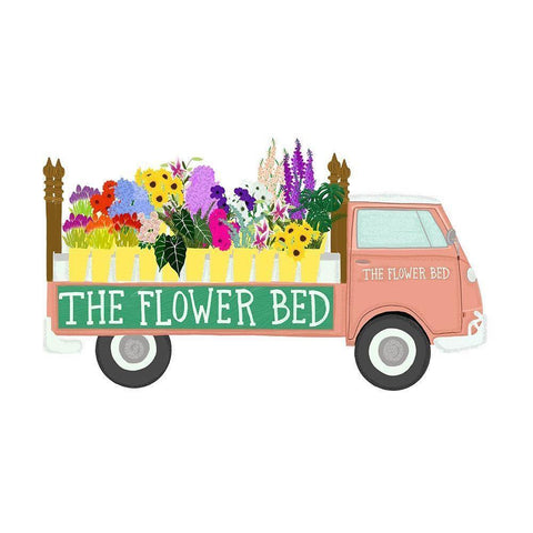 Flower Bed Gold Ornate Wood Framed Art Print with Double Matting by Bucheli, Jen