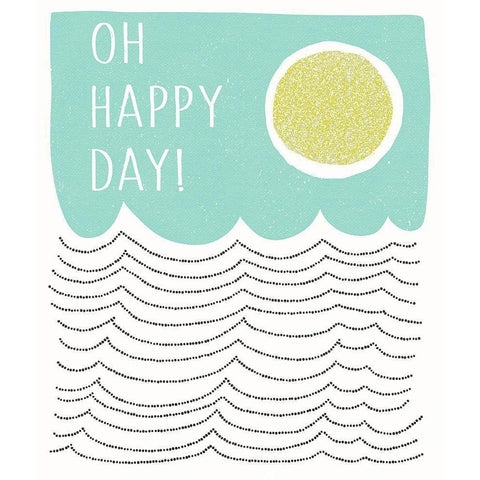 Oh Happy Day Gold Ornate Wood Framed Art Print with Double Matting by Bucheli, Jen