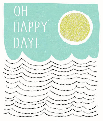 Oh Happy Day Black Ornate Wood Framed Art Print with Double Matting by Bucheli, Jen