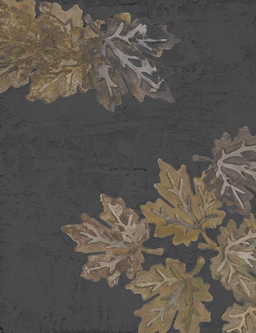 Autumn Night II Black Ornate Wood Framed Art Print with Double Matting by Ritter, Gina