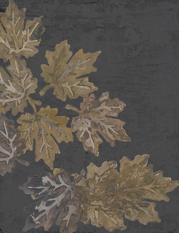 Autumn Night I White Modern Wood Framed Art Print with Double Matting by Ritter, Gina