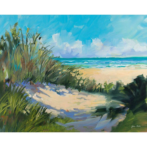 Beach Dunes Black Modern Wood Framed Art Print with Double Matting by Slivka, Jane