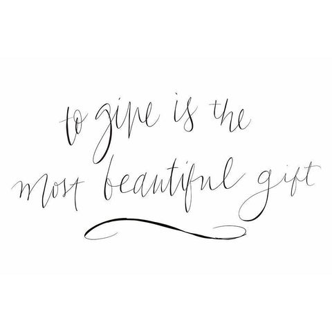 Most Beautiful Gift White Modern Wood Framed Art Print by SD Graphics Studio