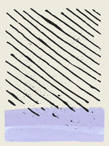 Certain Rhythm III White Modern Wood Framed Art Print with Double Matting by Sheppard, Lucca