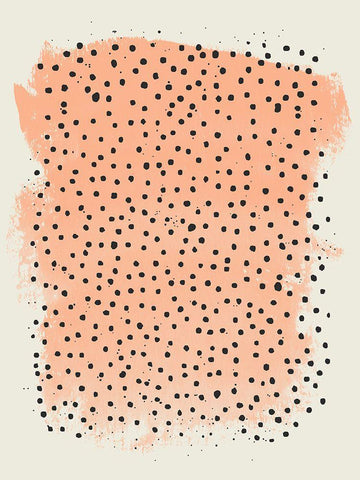 Peachy Keen White Modern Wood Framed Art Print with Double Matting by Sheppard, Lucca