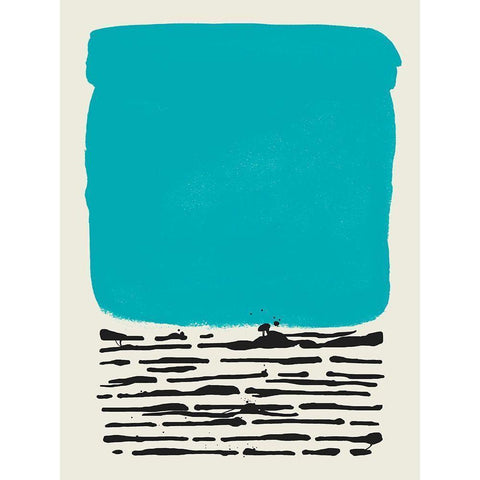 Certain Rhythm II Black Modern Wood Framed Art Print with Double Matting by Sheppard, Lucca