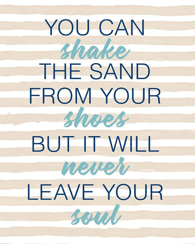 You Can Shake The Sand Black Ornate Wood Framed Art Print with Double Matting by Loreth, Lanie