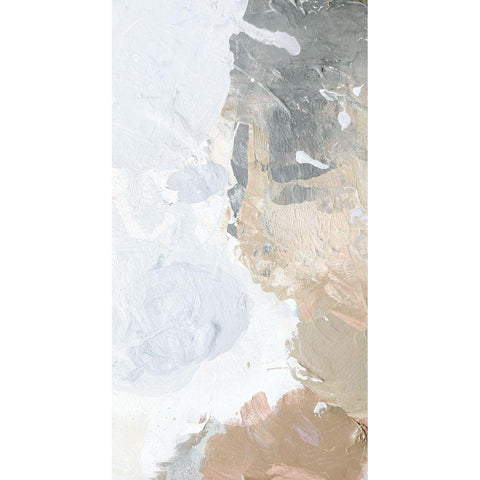 Pastel Abstract Gold Ornate Wood Framed Art Print with Double Matting by Meneely, Dan
