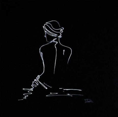 Spa Day Figurative II Black Ornate Wood Framed Art Print with Double Matting by Pinto, Patricia