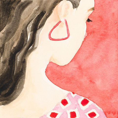 Dream Beautiful Girl White Modern Wood Framed Art Print by Loreth, Lanie