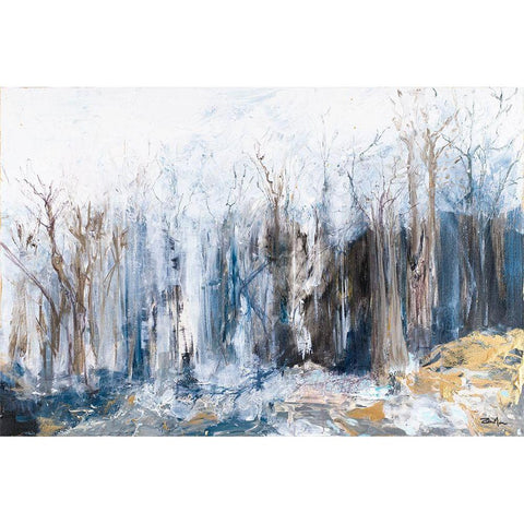 The Forest I White Modern Wood Framed Art Print by Maria, Robin