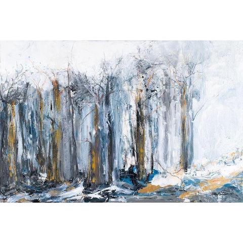 The Forest II Black Modern Wood Framed Art Print by Maria, Robin