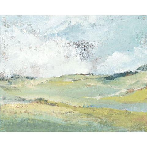 Country Afternoon Black Modern Wood Framed Art Print by Loreth, Lanie