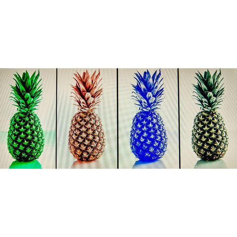 Pineapples Black Modern Wood Framed Art Print by Bill Carson Photography