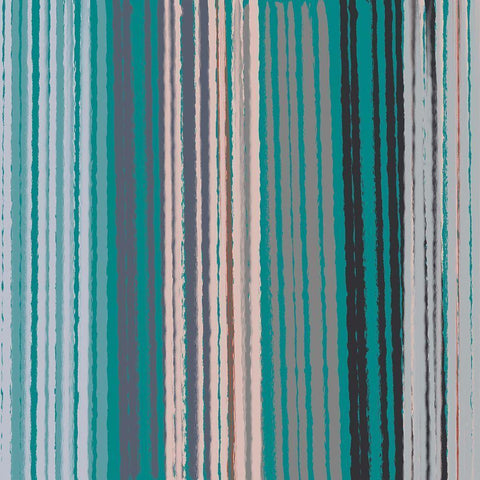 Hot Lux Teal White Modern Wood Framed Art Print by Maria, Robin