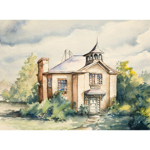 Timeless Home White Modern Wood Framed Art Print by Nawrocke, Bruce
