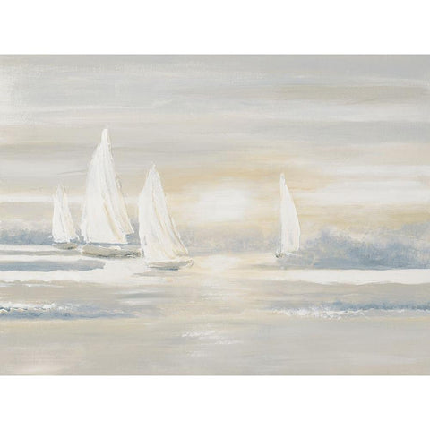 The Cove at Sunrise Black Modern Wood Framed Art Print by Pinto, Patricia