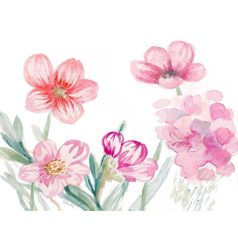 Sweeping Spring White Modern Wood Framed Art Print by Loreth, Lanie