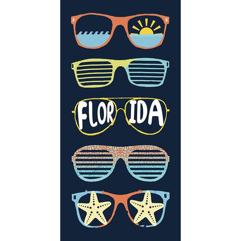 Florida Sun White Modern Wood Framed Art Print by Sheppard, Lucca