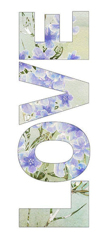 Love Spring White Modern Wood Framed Art Print with Double Matting by Diannart
