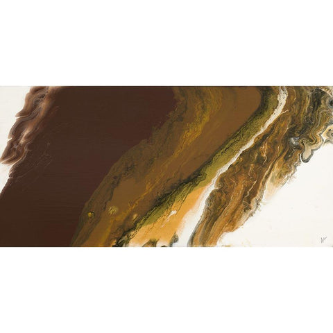 Chocolate Shores II Black Modern Wood Framed Art Print by Grace, Ajoya