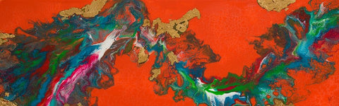 Linguee Black Ornate Wood Framed Art Print with Double Matting by Grace, Ajoya