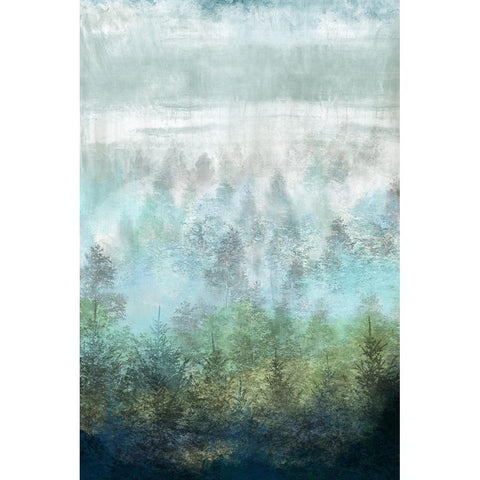 The Forest White Modern Wood Framed Art Print by Medley, Elizabeth