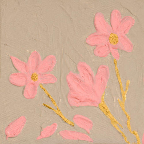 Petite Bloom Gold Ornate Wood Framed Art Print with Double Matting by Grace, Ajoya